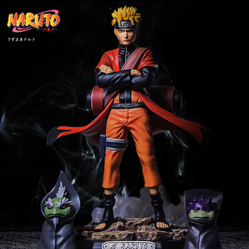 万代(bandai)火影忍者手办漩涡鸣人男生可光仙鸣摆件人偶日本gk模型