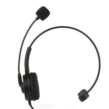 电音BH69 话务耳机头戴式电脑耳机商务办公呼叫中心电销客服耳麦录音网课英语学习单耳黑色双插头