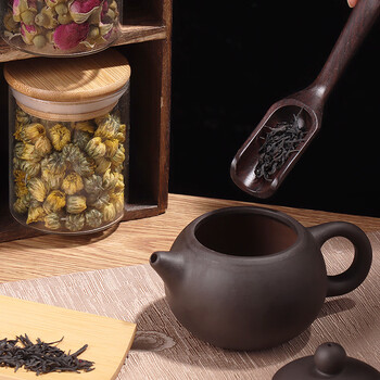 拜杰玻璃茶叶罐茶叶密封罐收纳储茶罐玻璃罐子茶具配件 两个装250ml