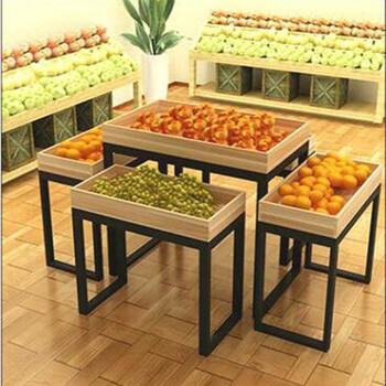 商场处理台高低桌展示台超市断码促销台中岛堆头架地摊水果店摆台 长