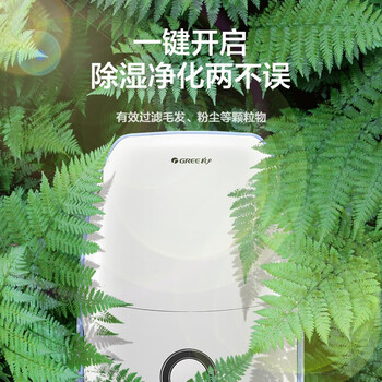 格力(GREE)【许我耀眼推荐】除湿机/抽湿机家用卧室小型低噪除湿器压缩机式吸湿器12升/天单间≤24平DH12EA 格力(GREE)【许我耀眼推荐】除湿机/抽湿机家用卧室小型低噪除湿器压缩机式吸湿器12升/天单间≤24平DH12EA