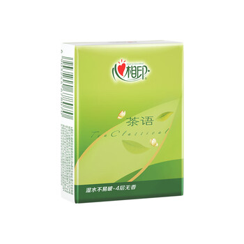 心相印 手帕纸 茶语丝享系列 超迷你 手帕纸4层6片 24包 *1条装  C3624