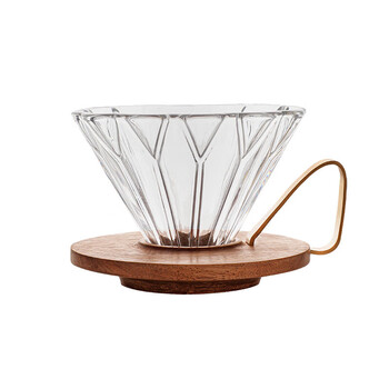 Hero菱镜胡桃木滤杯手冲咖啡过滤器滴滤分享壶日式复古咖啡滤杯 Hero菱镜胡桃木滤杯手冲咖啡过滤器滴滤分享壶日式复古咖啡滤杯