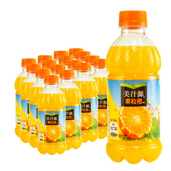 美汁源果粒橙300ml*12瓶果肉果粒迷你小瓶装饮料 果粒橙300ml*12瓶