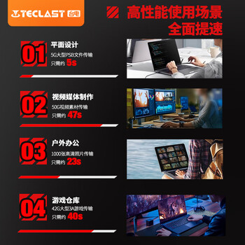 台电（TECLAST）512GB USB3.2固态U盘 读速1050MB/s 高速办公大容量车载u盘 电脑移动硬盘系统优盘