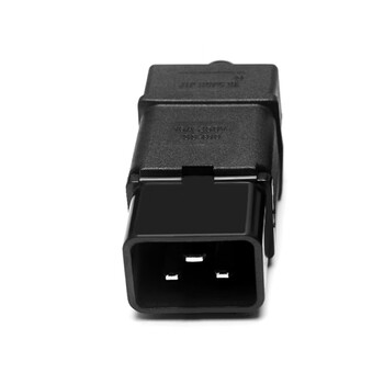 三吝 c20公头16A PDU公母品字三横接线插头AC螺丝帽压线组装对插头插座 SL-00272