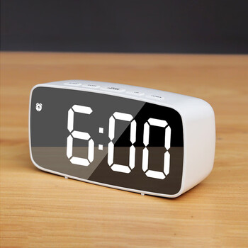 闹钟学生专用儿童闹铃静音数字桌面时钟钟表智能夜光新款街米小号款