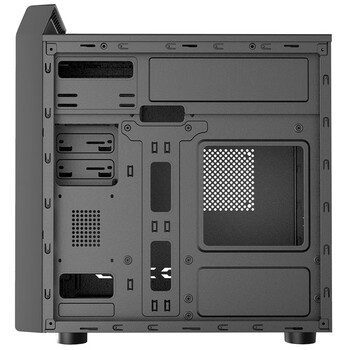 长城（Great Wall）商祺R25商务电脑机箱（MATX主板/提手/走背线/0.6mm厚五金/USB3.0/4硬盘位/光驱位）