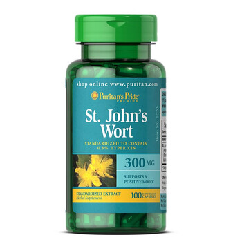 普丽普莱圣约翰草胶囊忧郁抑郁改善焦虑改善焦虑调节情绪助睡眠美 300