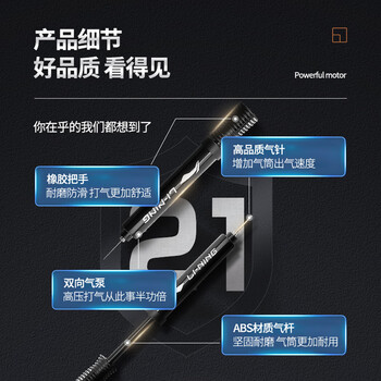 李宁（LI-NING）打气筒篮球足球排球气球气筒便携式球针迷你充气装备（含气针）