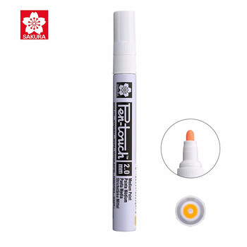樱花(SAKURA)油漆笔荧光橙2.0mm 荧光签字笔记号笔马克笔 日本进口美术绘画彩色画笔DIY手绘涂鸦黑暗处标记笔