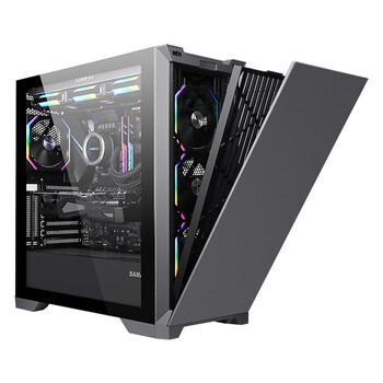 先马(SAMA)颜之神 钛灰色 电脑主机箱 12风扇位/双360水冷位/多硬盘位/显卡竖装/玻璃侧透/支持ATX、M-ATX 先马(SAMA)颜之神 钛灰色 电脑主机箱 12风扇位/双360水冷位/多硬盘位/显卡竖装/玻璃侧透/支持ATX、M-ATX