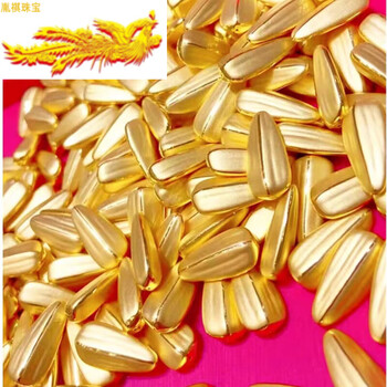 胤祺珠宝老凤凰黄金瓜子足金999财富种子金条料攒金豆豆投资收藏创意