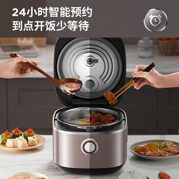 九阳（Joyoung） 4L 电饭煲 家用多功能 电饭锅智能面板菜单智能预约 40N5 太空科技 0涂层钢胆