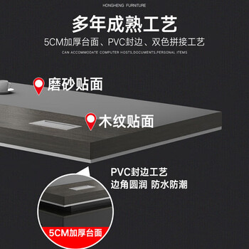汉宏（HANHONG）老板桌办公桌简约现代经理桌主管桌椅组合办公家具总裁桌大班台