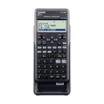 卡西欧（CASIO）金融理财计算器会计财务考试备考学习适用内置9种金融公式fc-100V