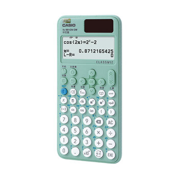 卡西欧（CASIO）fx-991CNCW科学函数计算器升级款大学生物理化学生物竞赛考试学习专用薄荷绿色（新老品随机发货）