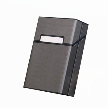 香烟壳子 烟盒20支装创意男士便携自动弹盖个性铝合金香烟壳软包保护