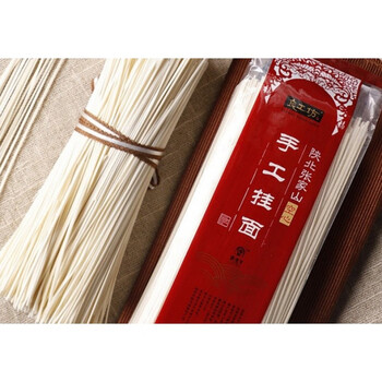 手工面挂面陕北空心舌尖上的中国面条陕西张家山面食 红色