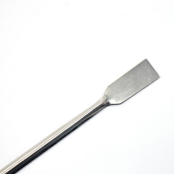 海斯迪克 HKQS-132 实验室小药勺 药刮取样勺试剂药匙 不锈钢双头药勺