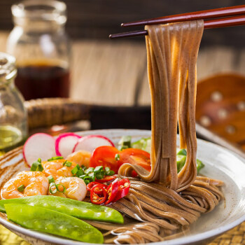 蕎麥麵條 燕麥黑麥粗糧全麥掛麵 蕎麥麵 燕麥黑麥蕎麥麵(8袋)