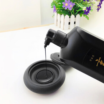 【全网低价，真便宜直播间】芬尚 玄青漆烟墨液 专业作品级漆烟墨汁600ml 毛笔书法国画创作用油烟高浓墨汁