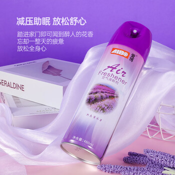 爱博空气清新剂 薰衣草花香480ml除臭喷雾室内除异味除味厕所除臭香薰 爱博空气清新剂 薰衣草花香480ml除臭喷雾室内除异味除味厕所除臭香薰