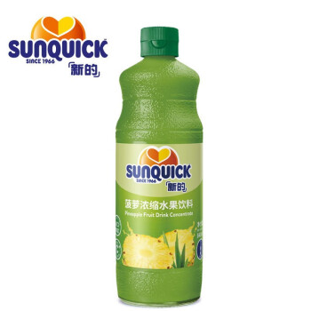 月氏人新的(Sunquick) 浓缩果汁 预调酒辅料  水果口味饮料  月氏人酒业 菠萝 840ml 840ml