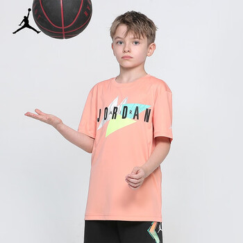耐克童装男童t恤nikeairjordan夏季儿童短袖上衣大小童男孩短t2072