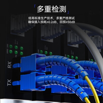 烽火（FiberHome）光纤跳线FC-FC-3M 单模单芯尾纤跳纤电信级低烟无卤阻燃机房网络专用3米