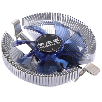 大水牛（BUBALUS）Q6 CPU散热器（支持Intel/1150/1156/AMD/AM3/多平台/9CM蓝光风扇/附带硅脂/台式电脑风冷散热器）