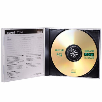 麦克赛尔（Maxell）CD-R光盘 刻录光盘 光碟 空白光盘 办公系列 52速700M台产1片装