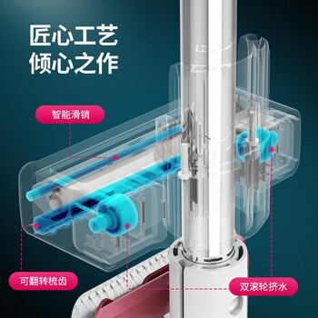 好媳妇（okaywife）平板拖把40CM共4块布铝合金免手洗懒人拖地神器家用一拖净