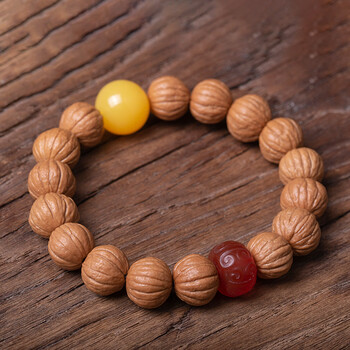 奈乔小磐石小南瓜小土豪猴头核桃美国手串文玩朱砂520情人节送男女友