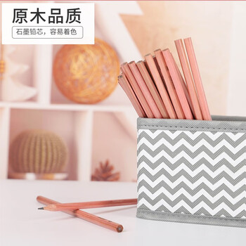 天章（TANGO）HB铅笔50支/筒学生儿童素描绘图原木色六角笔杆书写字原木笔杆绘画练字必备