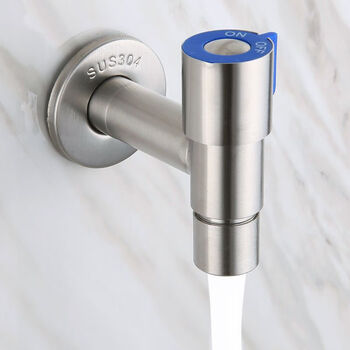 九思睿达304不锈钢洗衣机龙头防冻防爆4分单冷拖把池快开水龙头t型网