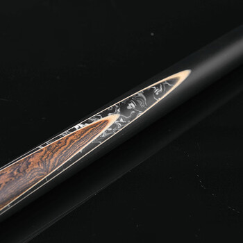 奥秘新代启蒙台球杆黑八小头黑8中式八球16彩中头追分 桌球杆10mm