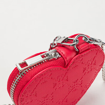 卡帕（Kappa）兔年限定新年款小单肩女心形斜挎包时尚PU小包K0D28BX02N