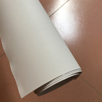 汽车白色贴膜 年审车顶膜 透明车膜亚光白珍珠白碳纤维改色膜 磨砂