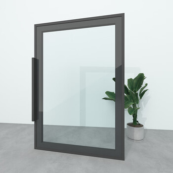 玻璃门定制窄边框轻奢全铝合金钢化玻璃衣柜平开门衣帽间酒柜橱柜门