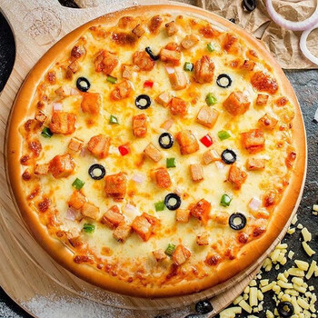 味优福现货奥尔良鸡肉 法式牛肉披萨7寸速冻半成品披萨 加热即食180g