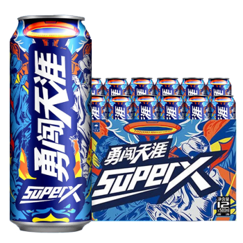 雪花啤酒 勇闯天涯系列 整箱装 superx超级勇闯 500ml 12瓶 组合装