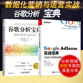 全2册】谷歌分析宝典：数据化营销与运营实战+Google AdSense实战宝 典seo搜索引擎优运