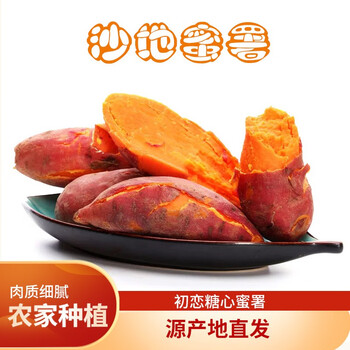 自由王果沙地红薯初恋糖心蜜薯红心黄心地瓜烟署番薯新鲜软糯无丝无筋甜薯单果100 400克3斤试吃装 图片价格品牌报价 京东