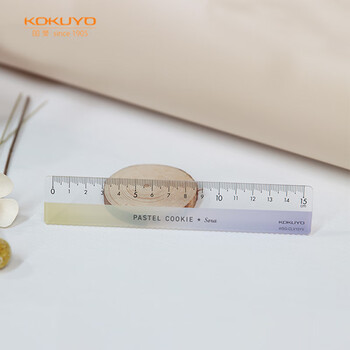 国誉(KOKUYO)15CM波浪直尺学生办公高考用透明刻度尺子 亚克力尺 初晴黄紫 WSG-CLV15YV 国誉(KOKUYO)15CM波浪直尺学生办公高考用透明刻度尺子 亚克力尺 初晴黄紫 WSG-CLV15YV