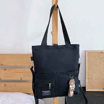 誉禾学生手提补习包儿童补习袋单双肩斜挎书包男女帆布大容量收纳书袋手拎补课包 6165黑色 誉禾学生手提补习包儿童补习袋单双肩斜挎书包男女帆布大容量收纳书袋手拎补课包 6165黑色