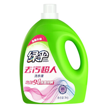 绿伞去污超人洗衣液薰衣芳菲24斤家庭装除菌除螨去渍洁净无残留