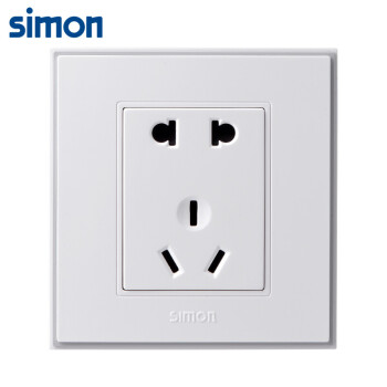 西蒙(SIMON) 开关插座面板 56C系列 五孔插座特惠款 86型面板 珍珠白色 V51084T