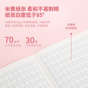 得力(deli)12本A5/30张小学生方格本作业本 缝线软抄本记事本笔记本子 得力(deli)12本A5/30张小学生方格本作业本 缝线软抄本记事本笔记本子