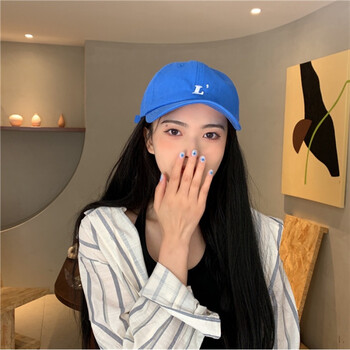 适合光头戴的帽子博主风百搭鸭舌帽女夏季日系休闲字母刺绣棒球帽